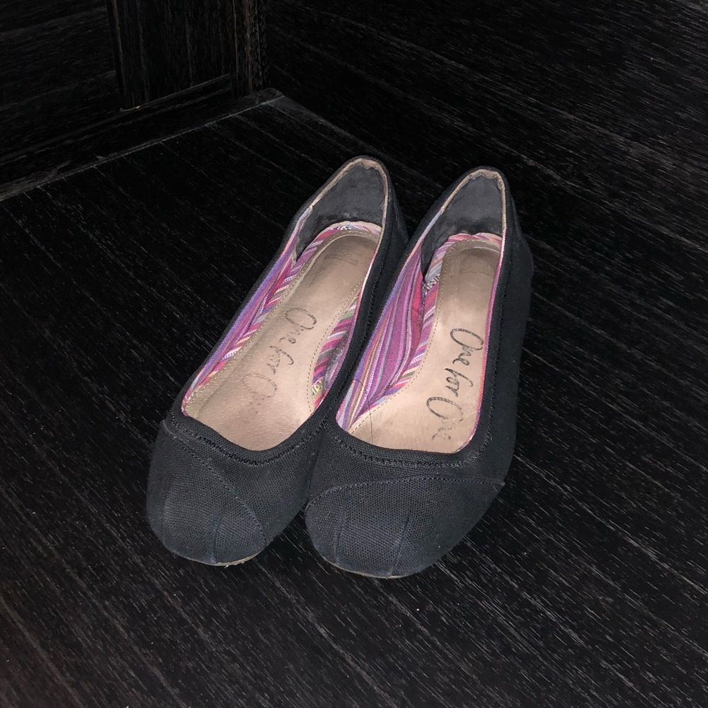 Toms Linen Ballet Flats